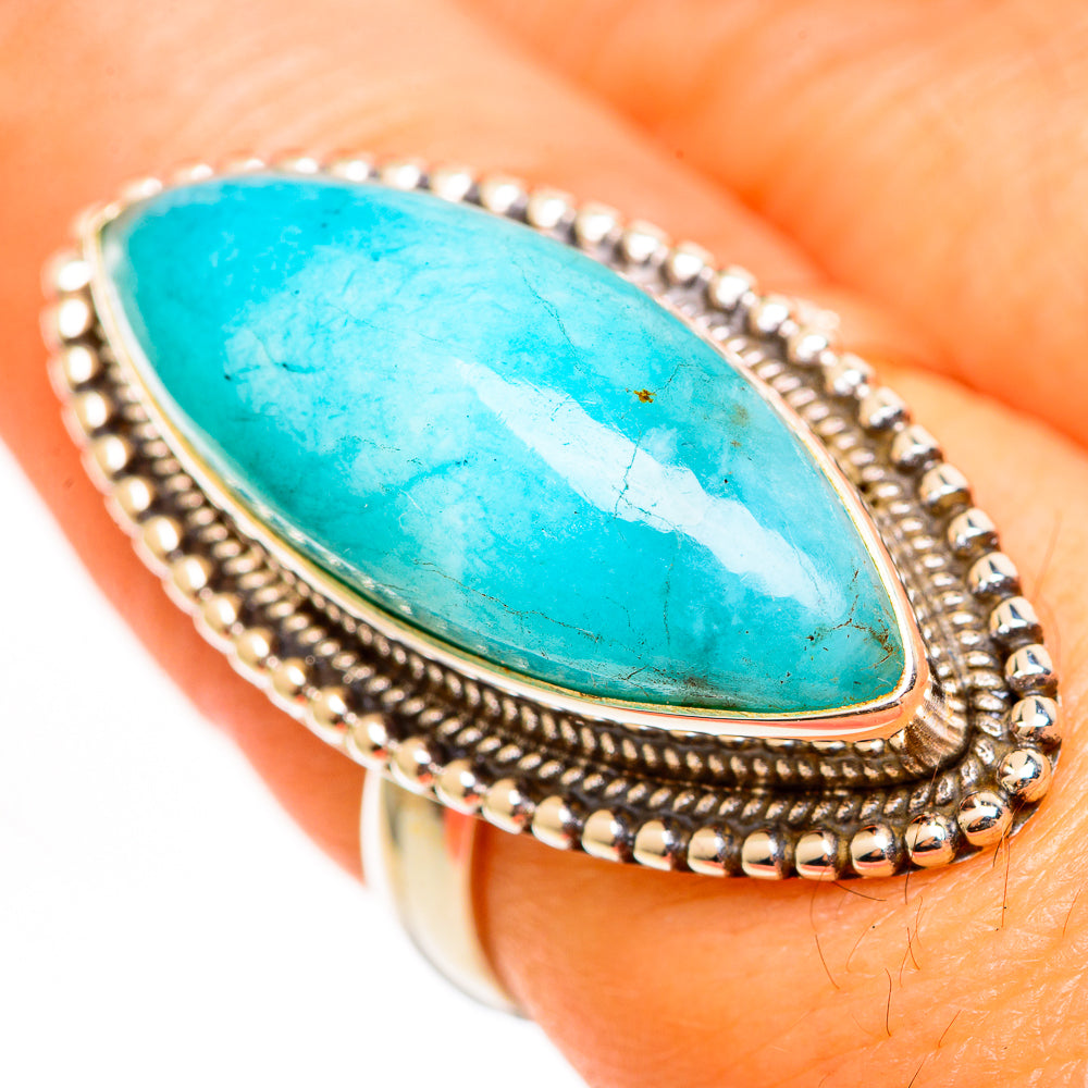 Larimar Rings handcrafted by Ana Silver Co - RING111317