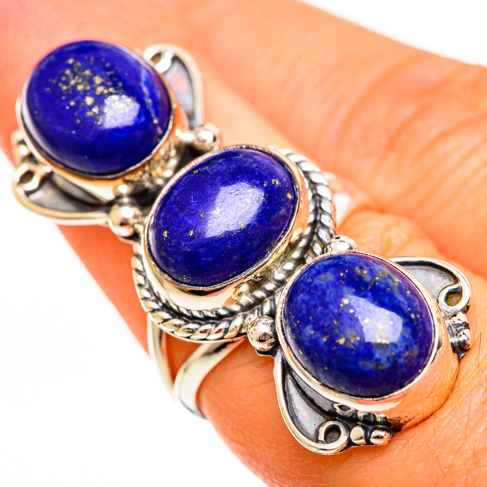 Lapis Lazuli Rings handcrafted by Ana Silver Co - RING111318