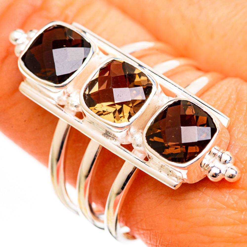 Smoky Quartz Rings handcrafted by Ana Silver Co - RING111327