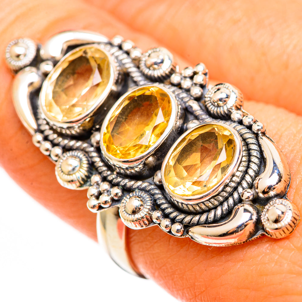 Citrine Rings handcrafted by Ana Silver Co - RING111330