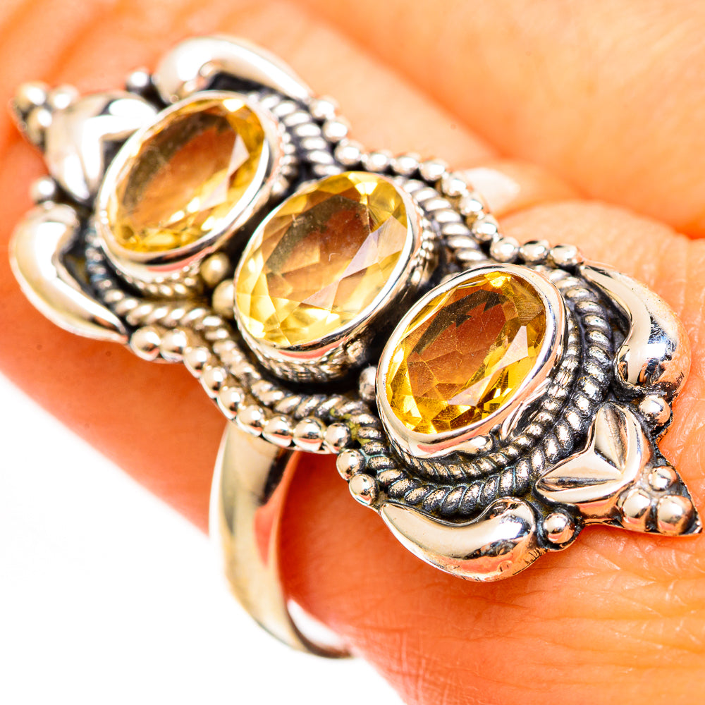 Citrine Rings handcrafted by Ana Silver Co - RING111331
