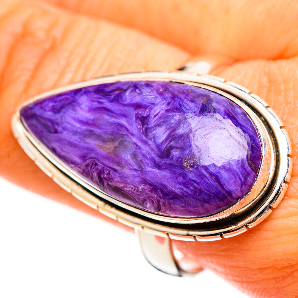 Charoite Rings handcrafted by Ana Silver Co - RING111334