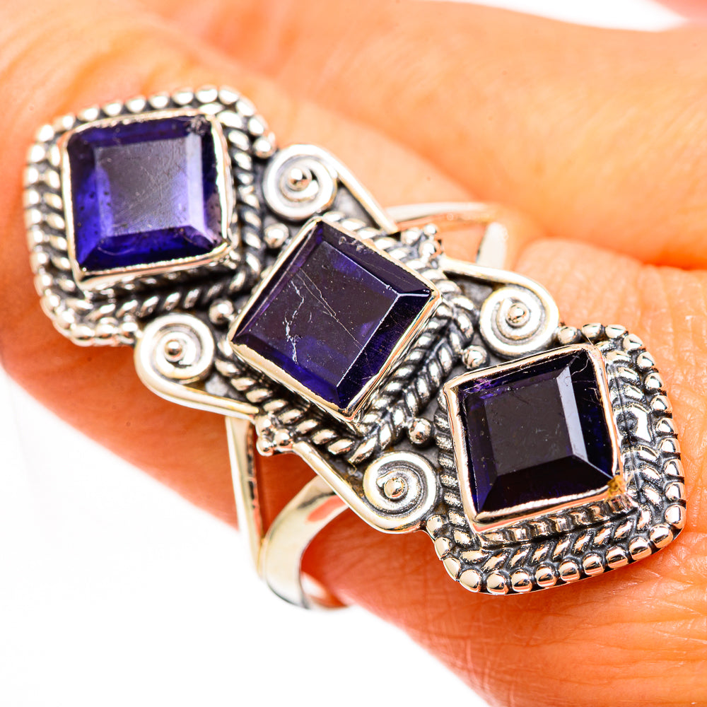 Violet Spinel Rings handcrafted by Ana Silver Co - RING111337