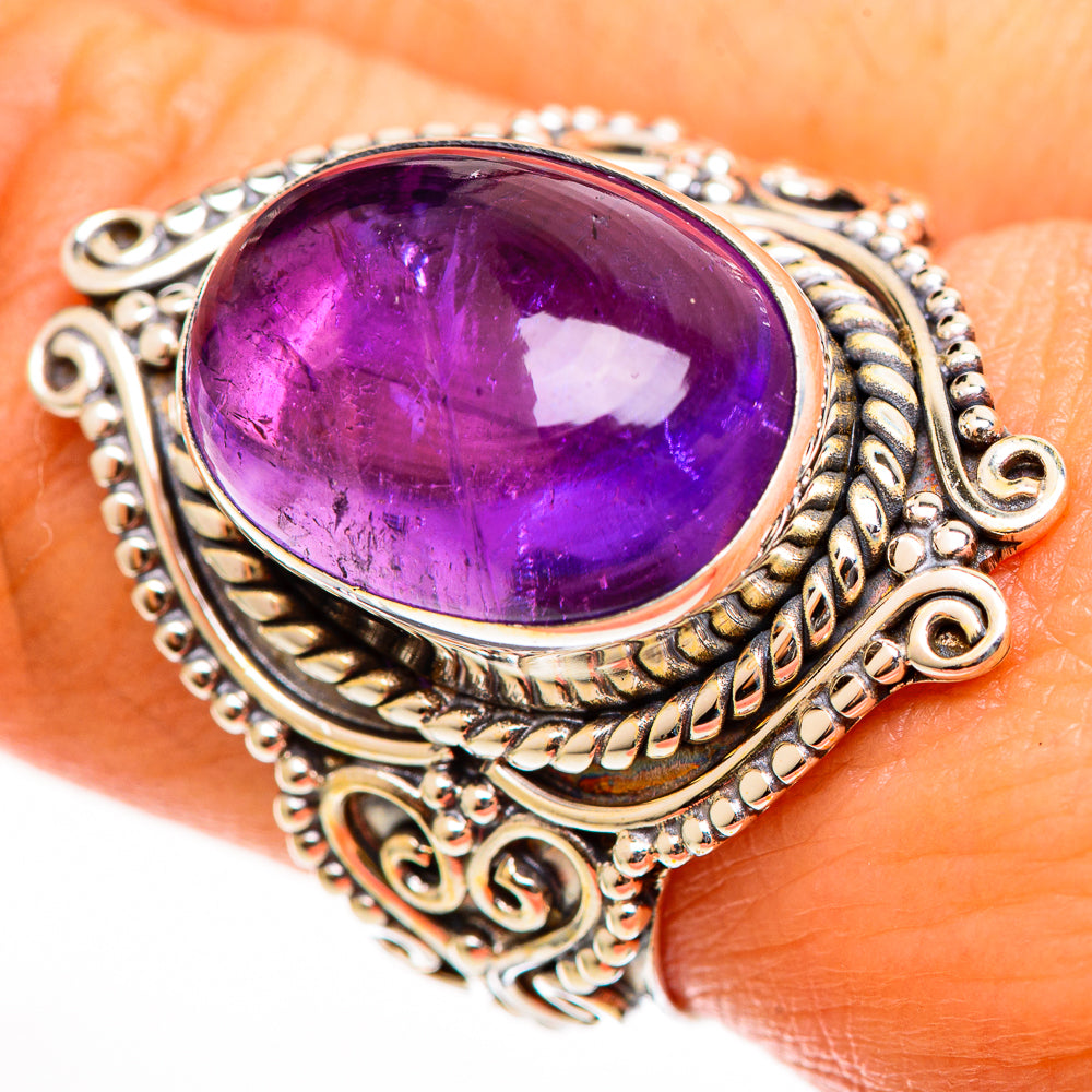 Amethyst Rings handcrafted by Ana Silver Co - RING111338