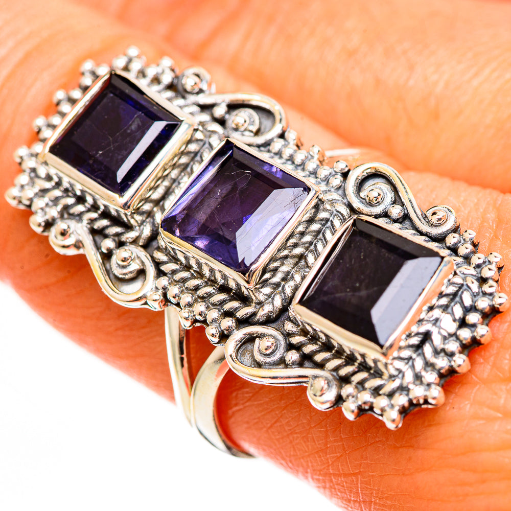 Violet Spinel Rings handcrafted by Ana Silver Co - RING111339