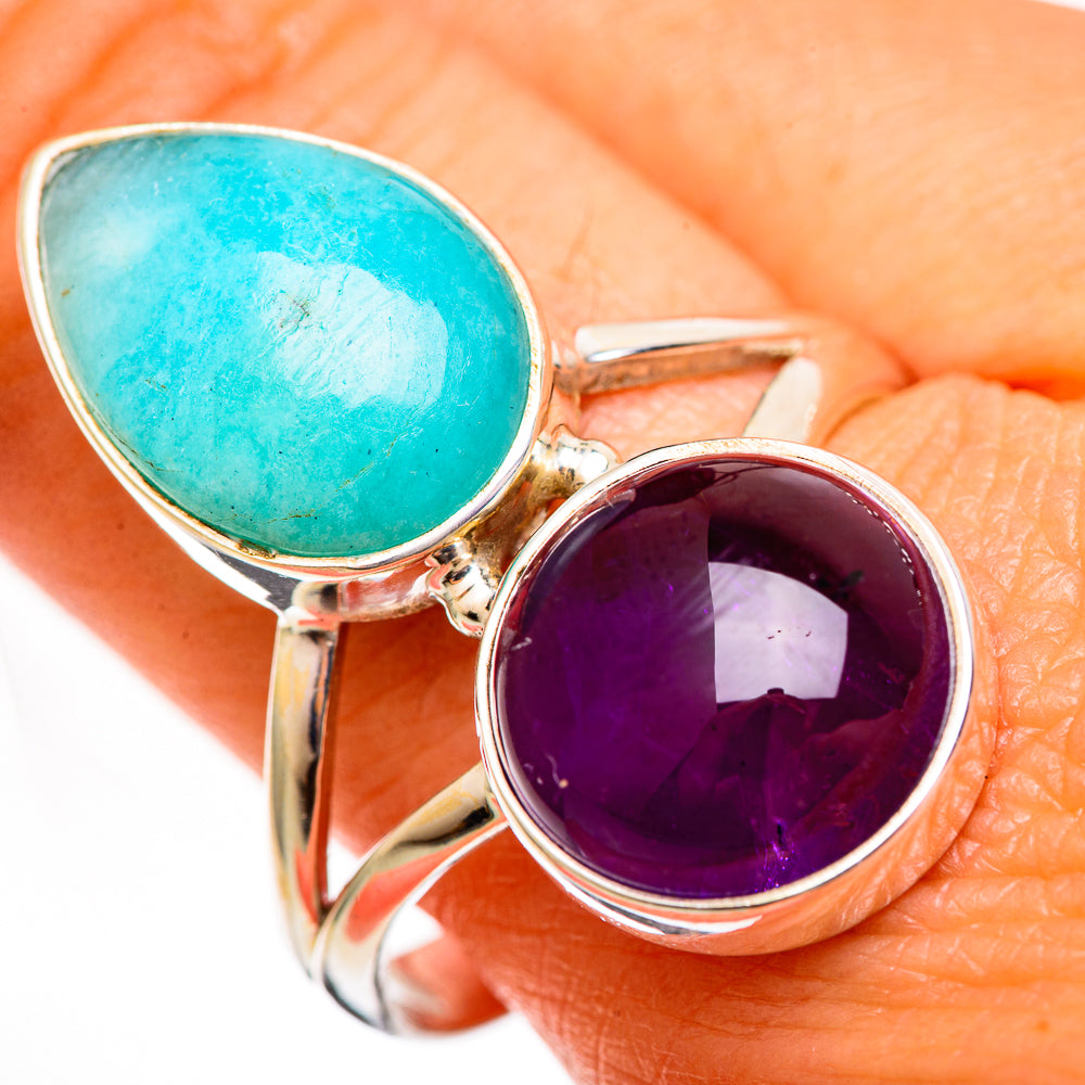 Larimar Rings handcrafted by Ana Silver Co - RING111346