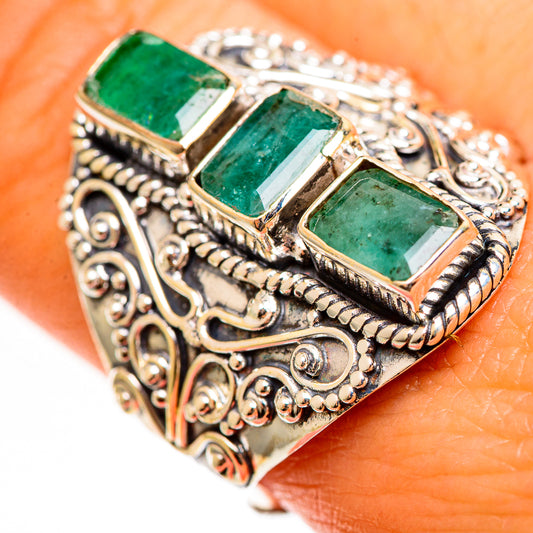 Emerald Rings handcrafted by Ana Silver Co - RING111658
