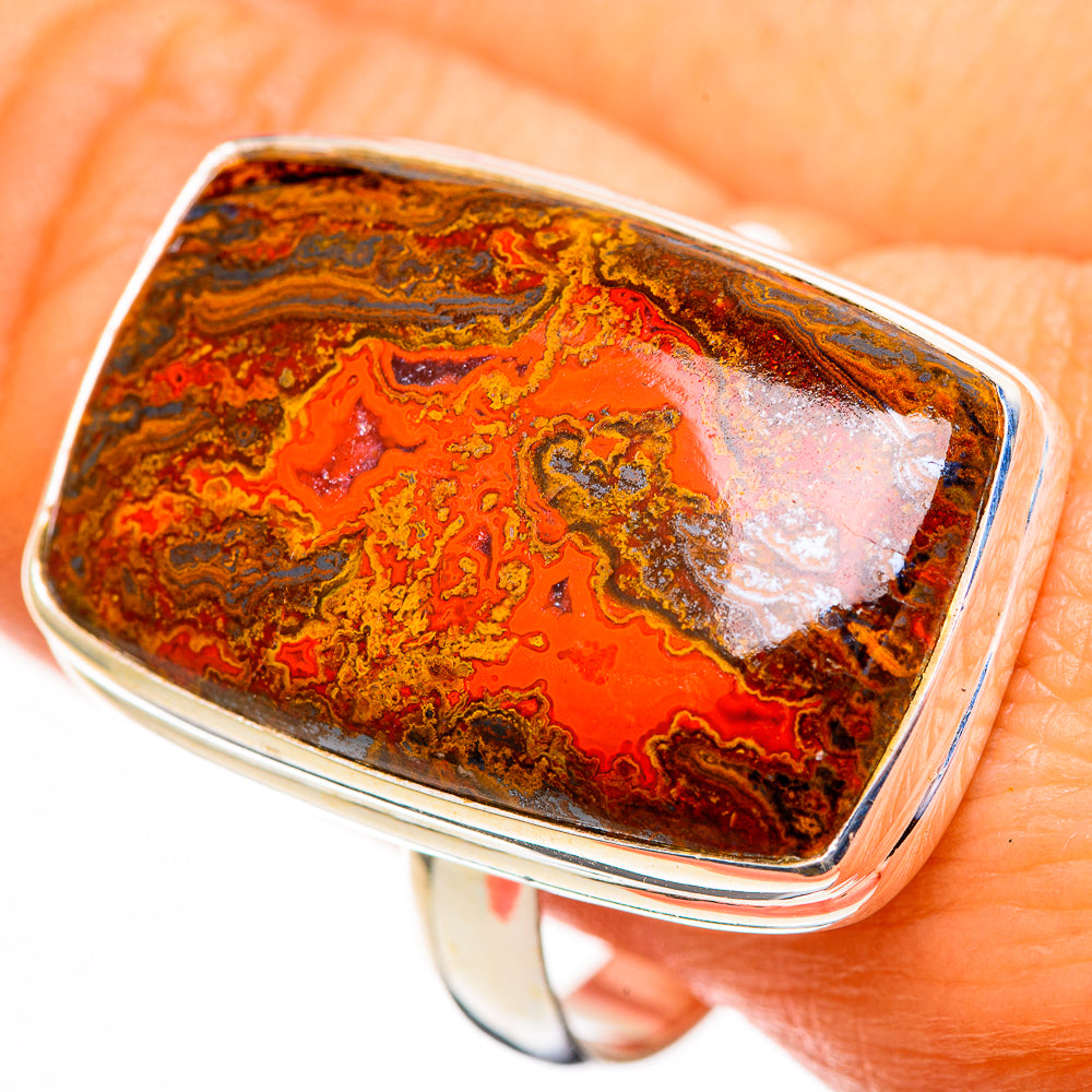 Moroccan Agate Rings handcrafted by Ana Silver Co - RING111666