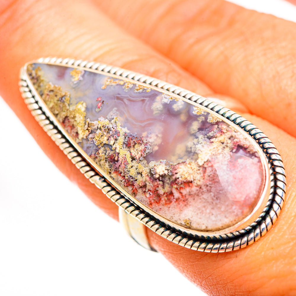 Plume Agate Rings handcrafted by Ana Silver Co - RING111669