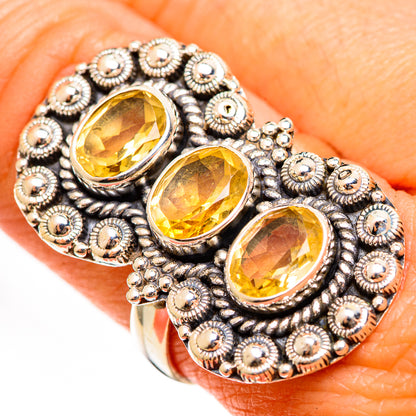 Citrine Rings handcrafted by Ana Silver Co - RING111673
