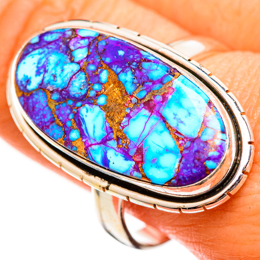 Purple Copper Turquoise Rings handcrafted by Ana Silver Co - RING111675