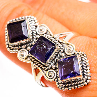 Violet Spinel Rings handcrafted by Ana Silver Co - RING111679