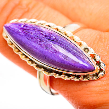 Charoite Rings handcrafted by Ana Silver Co - RING111682