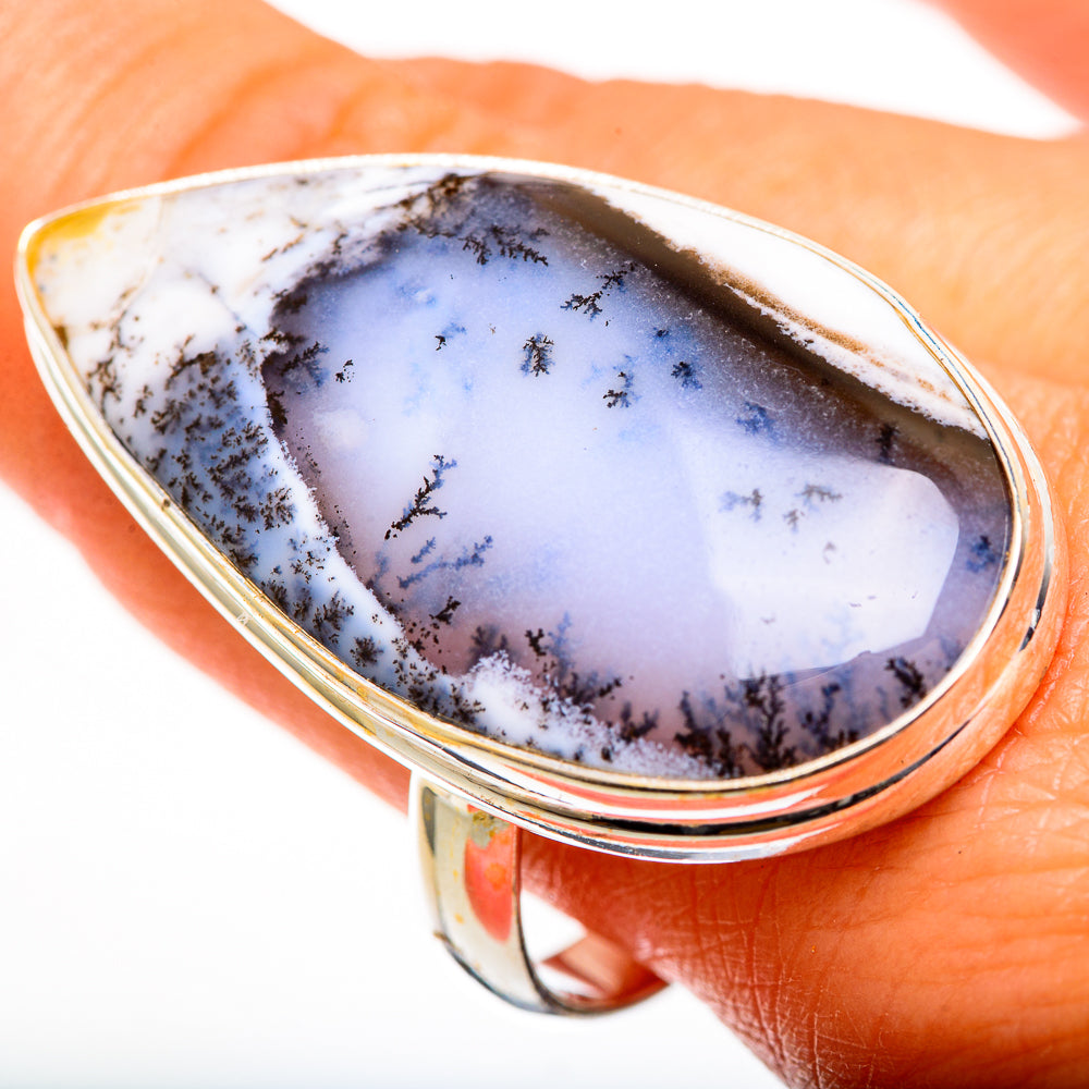 Dendritic Opal Rings handcrafted by Ana Silver Co - RING111685