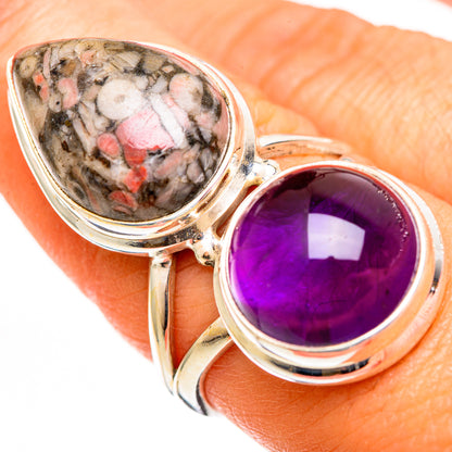 Crinoid Fossil Rings handcrafted by Ana Silver Co - RING111689