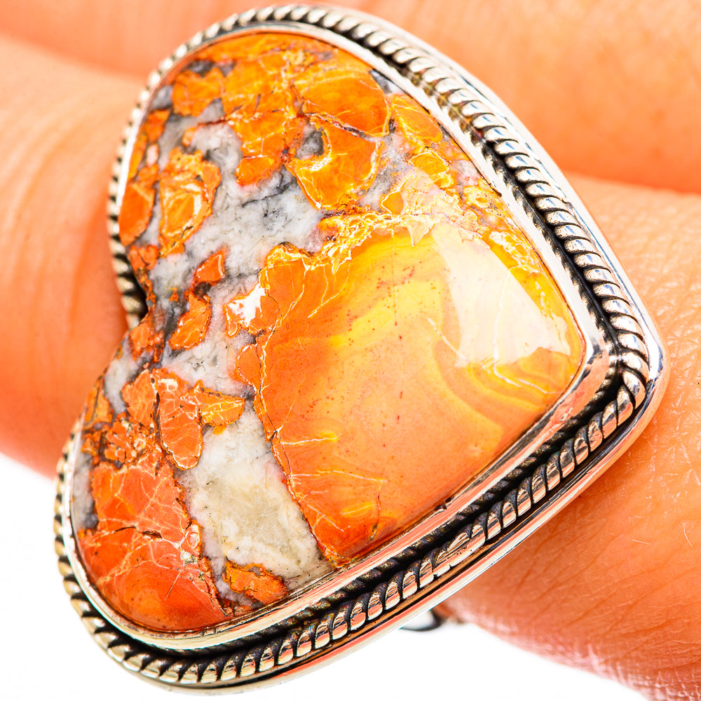 Brecciated Mookaite Rings handcrafted by Ana Silver Co - RING111706