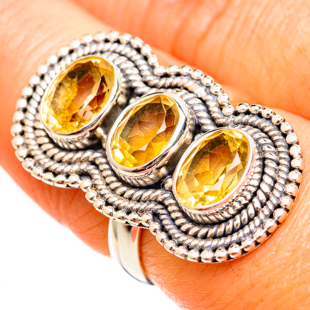 Citrine Rings handcrafted by Ana Silver Co - RING111710