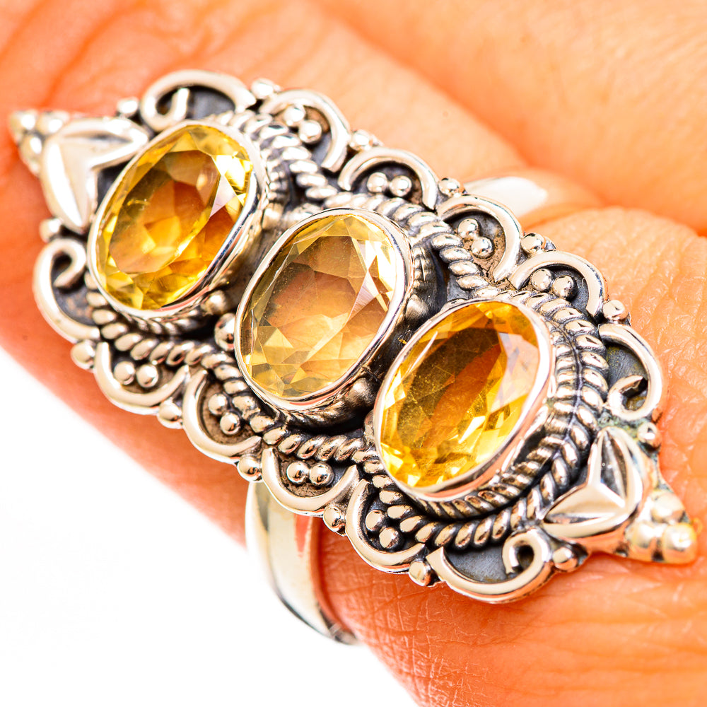 Citrine Rings handcrafted by Ana Silver Co - RING111711