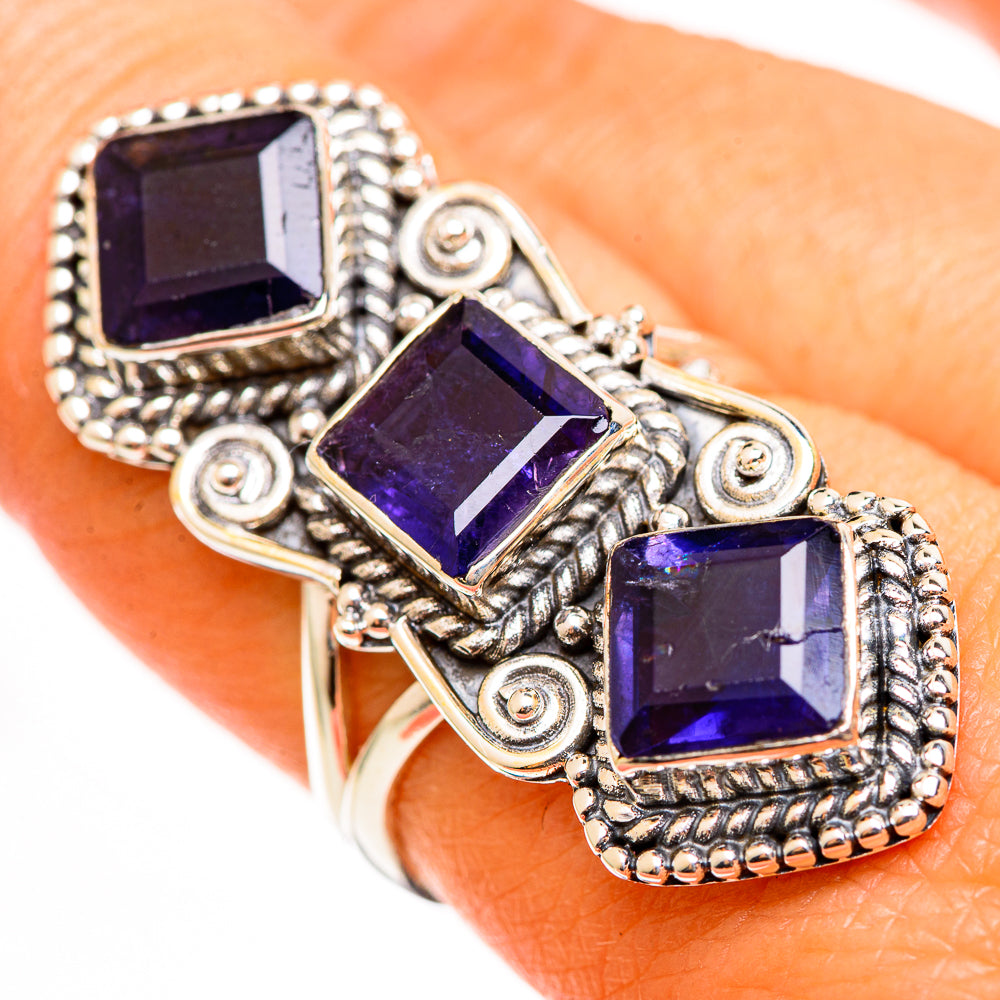 Violet Spinel Rings handcrafted by Ana Silver Co - RING111712