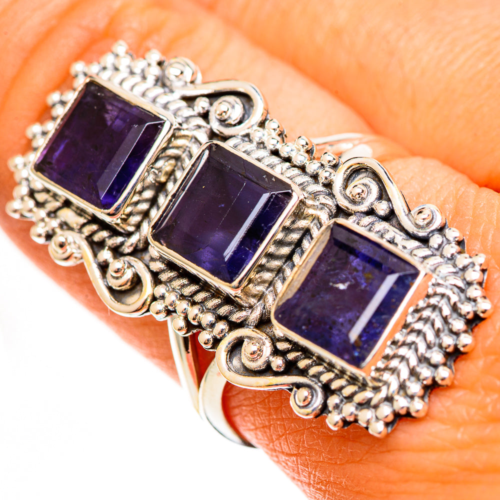 Violet Spinel Rings handcrafted by Ana Silver Co - RING111714