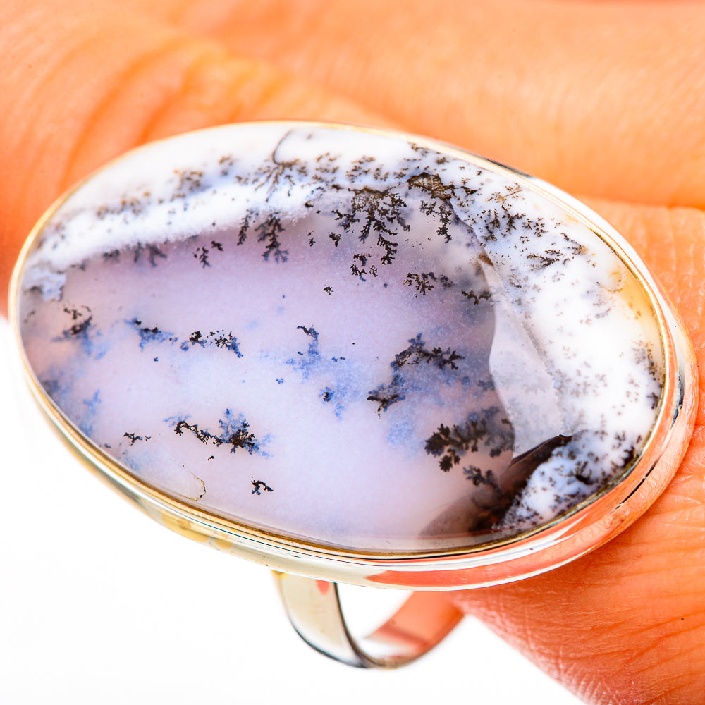 Dendritic Opal Rings handcrafted by Ana Silver Co - RING111722