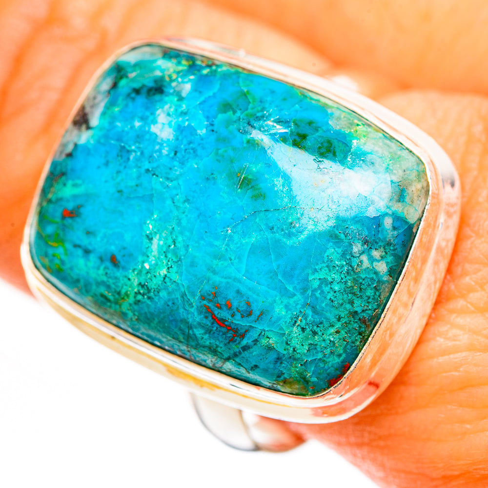 Chrysocolla Rings handcrafted by Ana Silver Co - RING111731