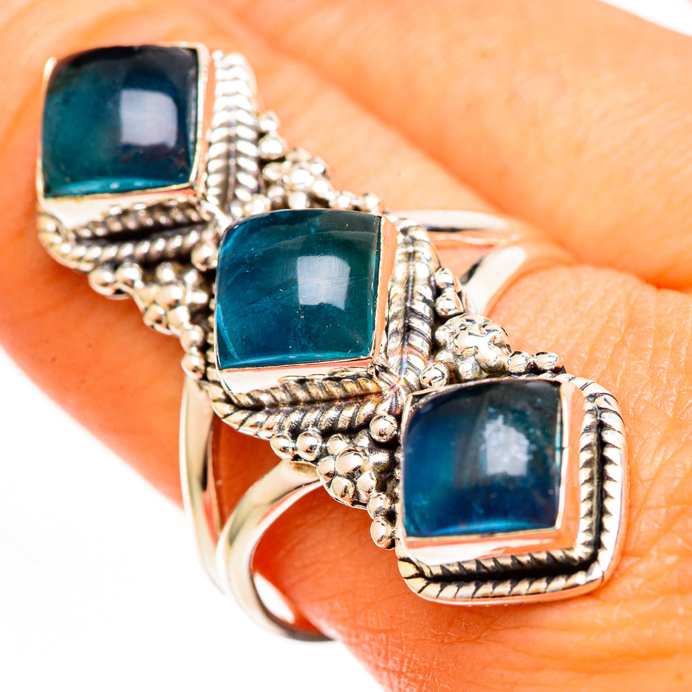 Green Fluorite Rings handcrafted by Ana Silver Co - RING111733