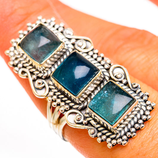 Green Fluorite Rings handcrafted by Ana Silver Co - RING111736