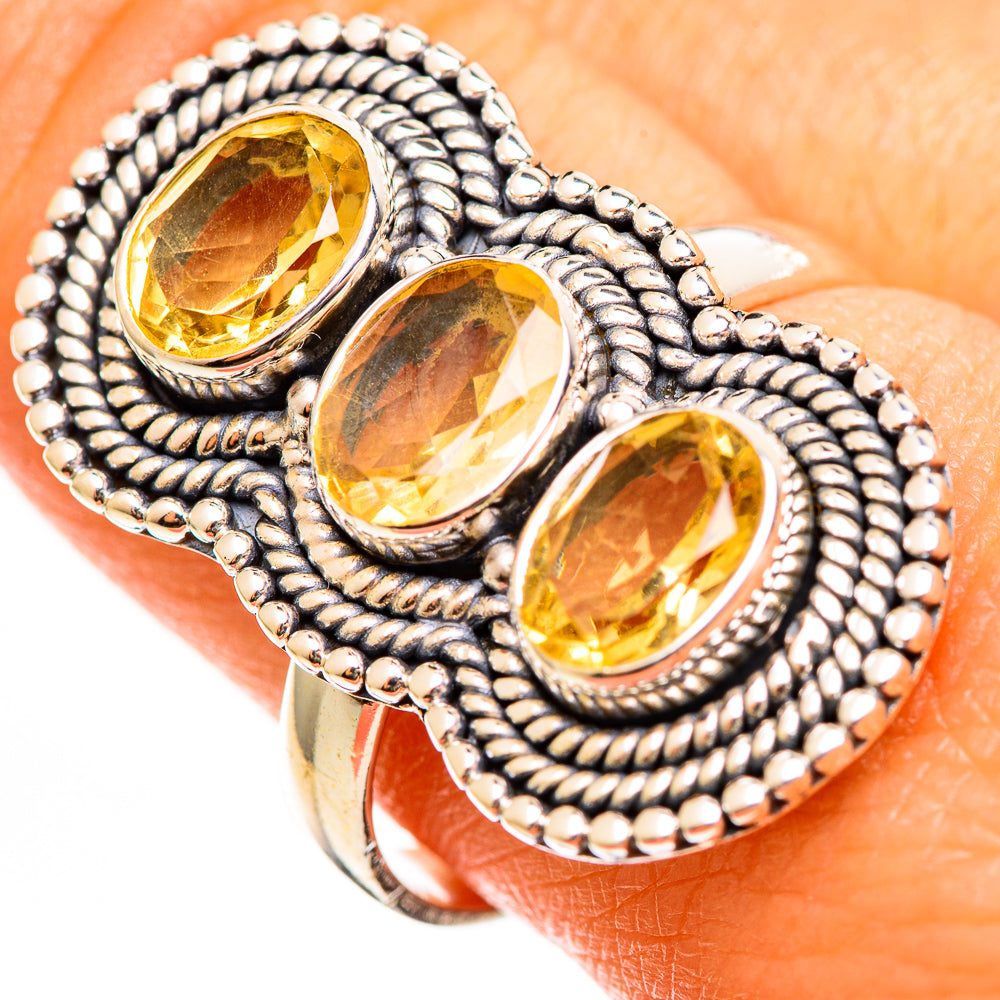 Citrine Rings handcrafted by Ana Silver Co - RING111746