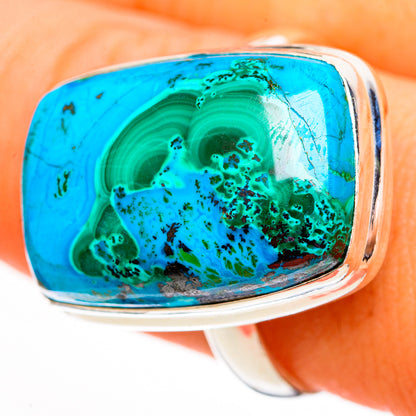 Malachite In Chrysocolla Rings handcrafted by Ana Silver Co - RING111754
