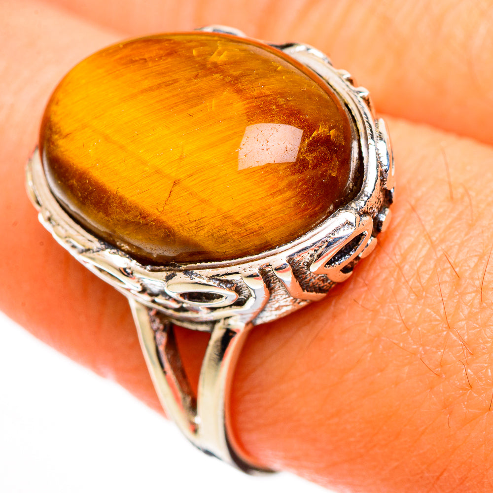 Tiger Eye Rings handcrafted by Ana Silver Co - RING111760