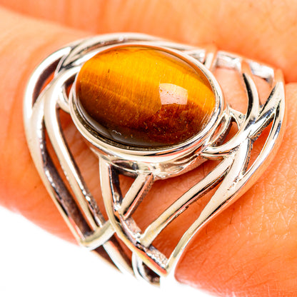 Tiger Eye Rings handcrafted by Ana Silver Co - RING111761
