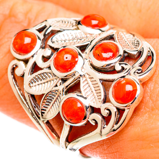 Red Onyx Rings handcrafted by Ana Silver Co - RING111765