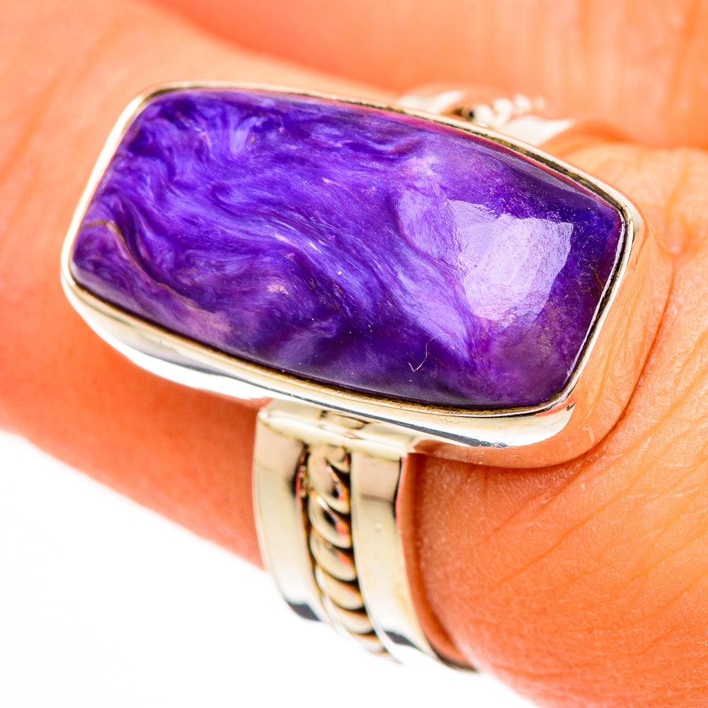 Charoite Rings handcrafted by Ana Silver Co - RING111766