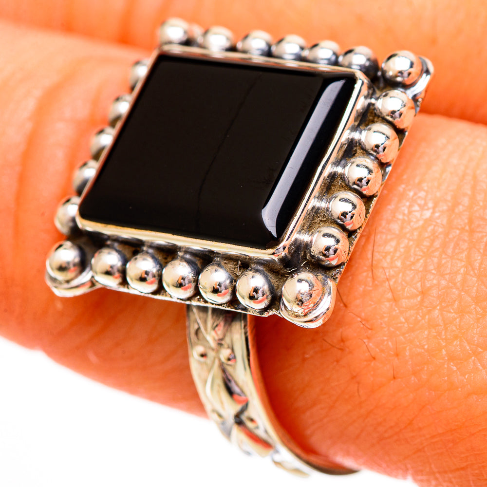 Black Onyx Rings handcrafted by Ana Silver Co - RING111770