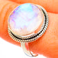 Rainbow Moonstone Rings handcrafted by Ana Silver Co - RING111773