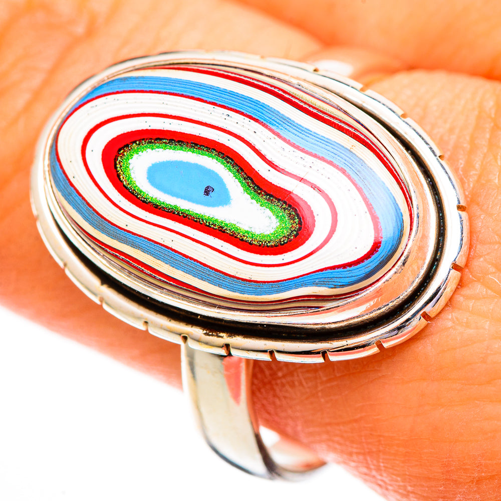 Fordite Rings handcrafted by Ana Silver Co - RING111776