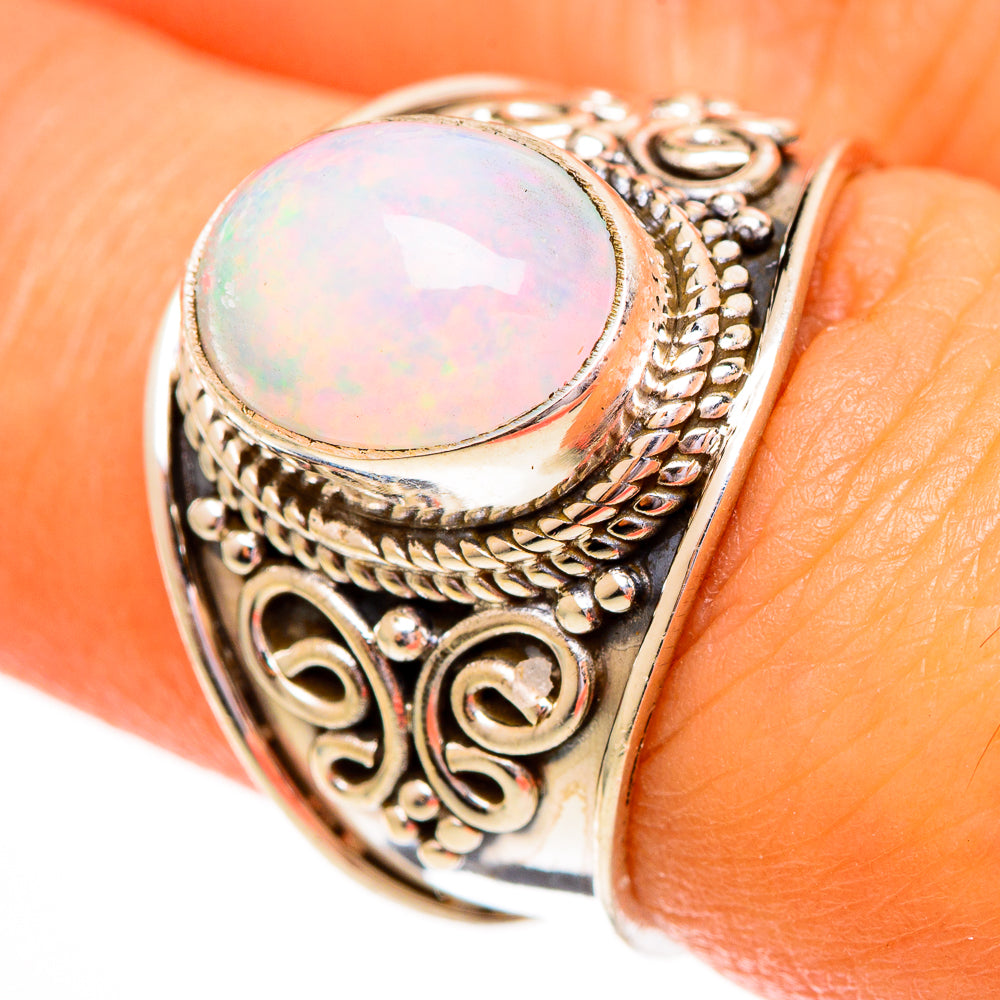 Ethiopian Opal Rings handcrafted by Ana Silver Co - RING111780