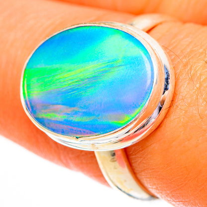 Aura Opal Rings handcrafted by Ana Silver Co - RING111781
