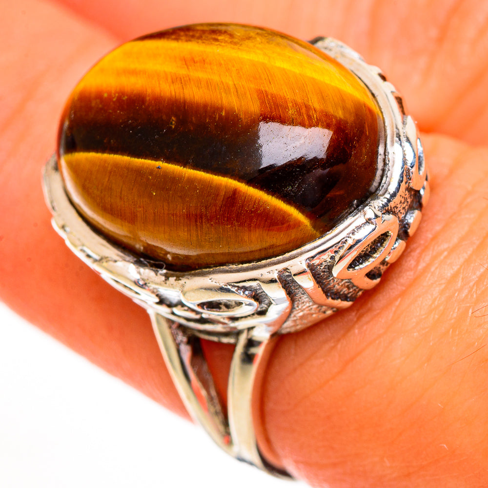 Tiger Eye Rings handcrafted by Ana Silver Co - RING111790