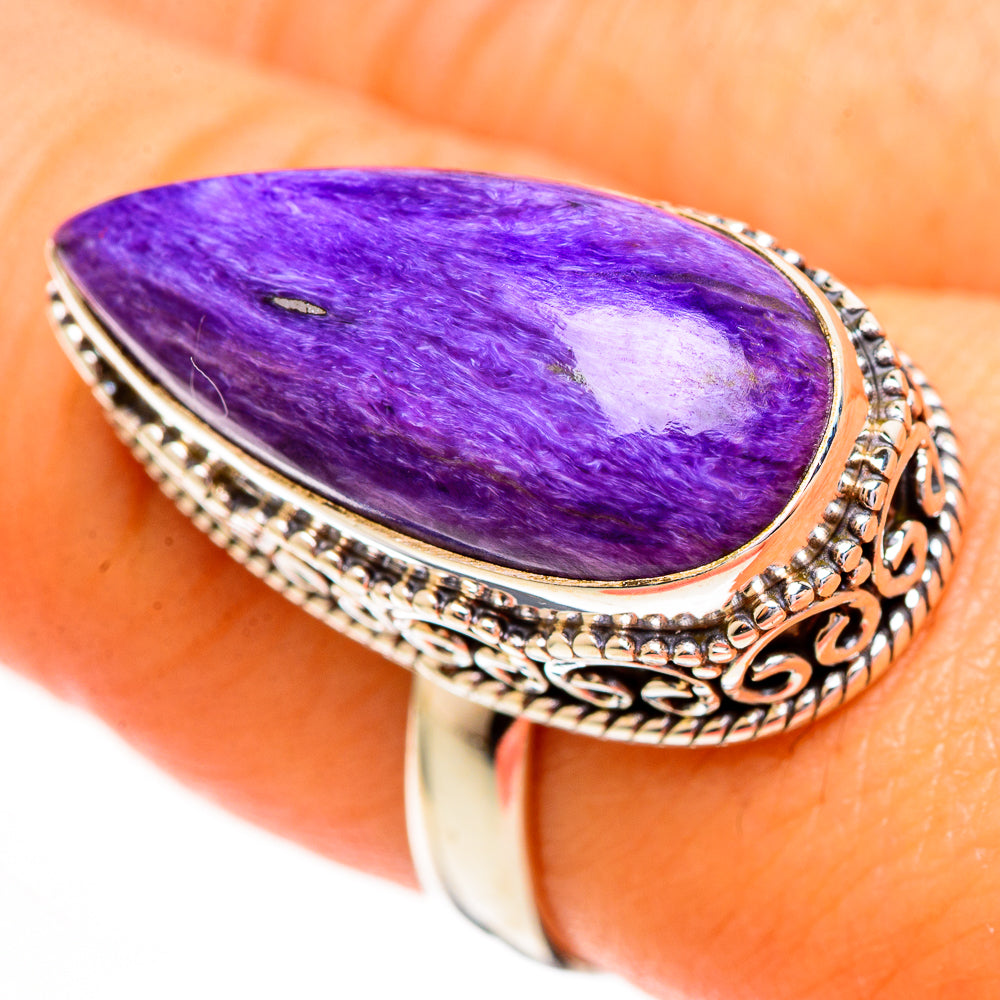 Charoite Rings handcrafted by Ana Silver Co - RING111800