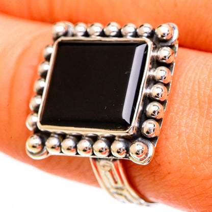 Black Onyx Rings handcrafted by Ana Silver Co - RING111801