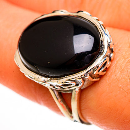 Black Onyx Rings handcrafted by Ana Silver Co - RING111802
