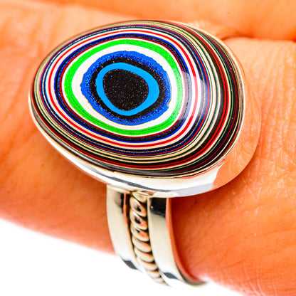 Fordite Rings handcrafted by Ana Silver Co - RING111806