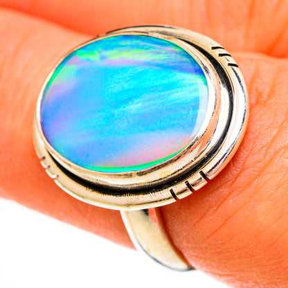 Aura Opal Rings handcrafted by Ana Silver Co - RING111812