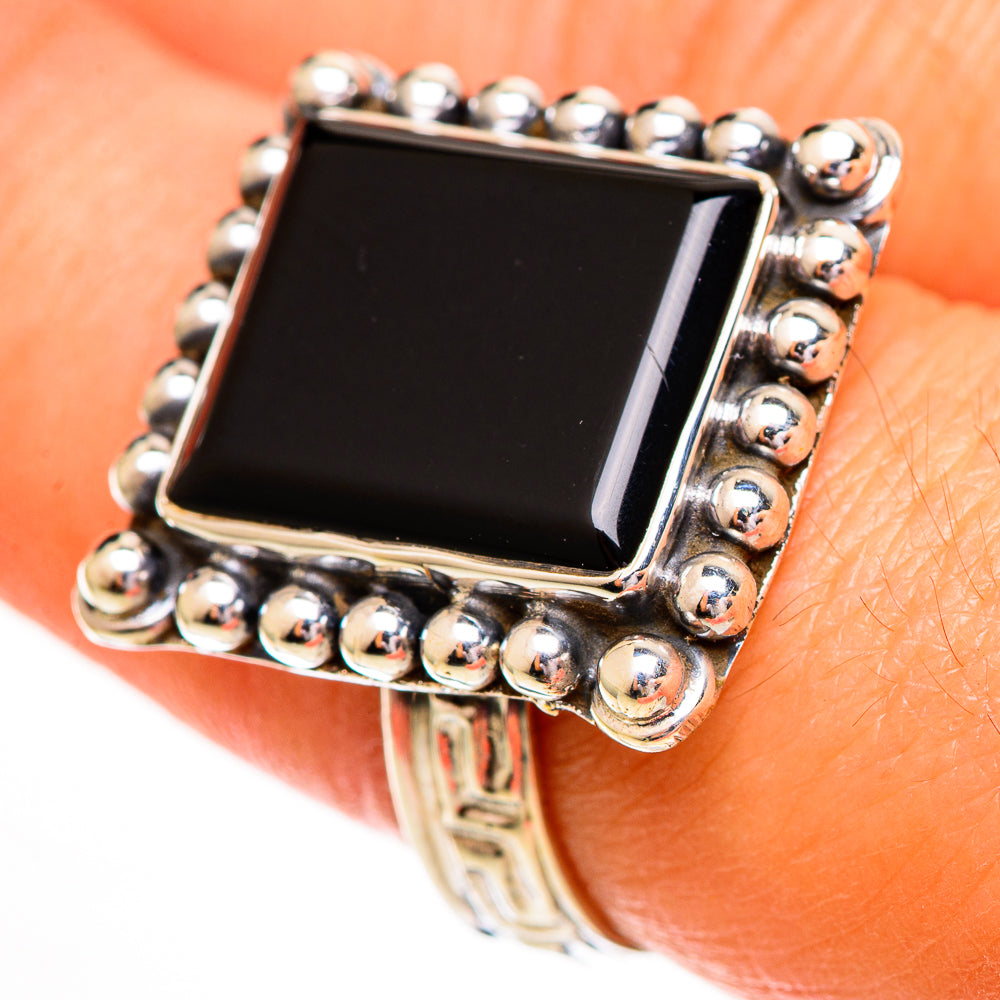 Black Onyx Rings handcrafted by Ana Silver Co - RING111831