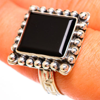 Black Onyx Rings handcrafted by Ana Silver Co - RING111831