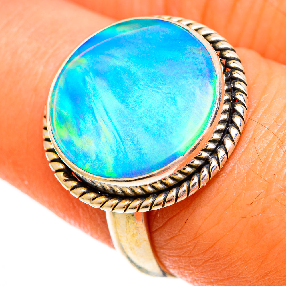 Aura Opal Rings handcrafted by Ana Silver Co - RING111841