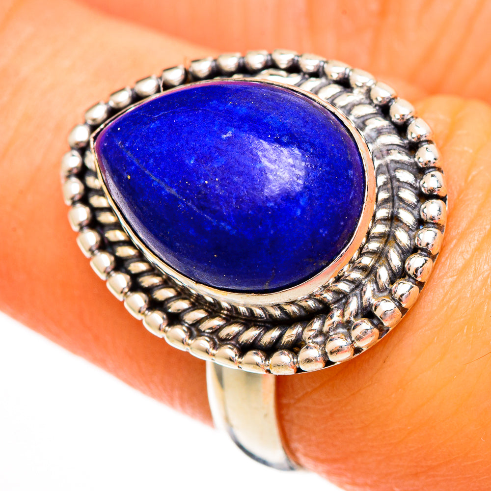 Lapis Lazuli Rings handcrafted by Ana Silver Co - RING111842