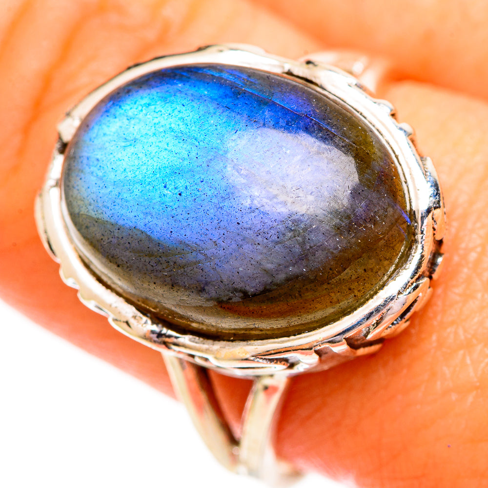 Labradorite Rings handcrafted by Ana Silver Co - RING111844